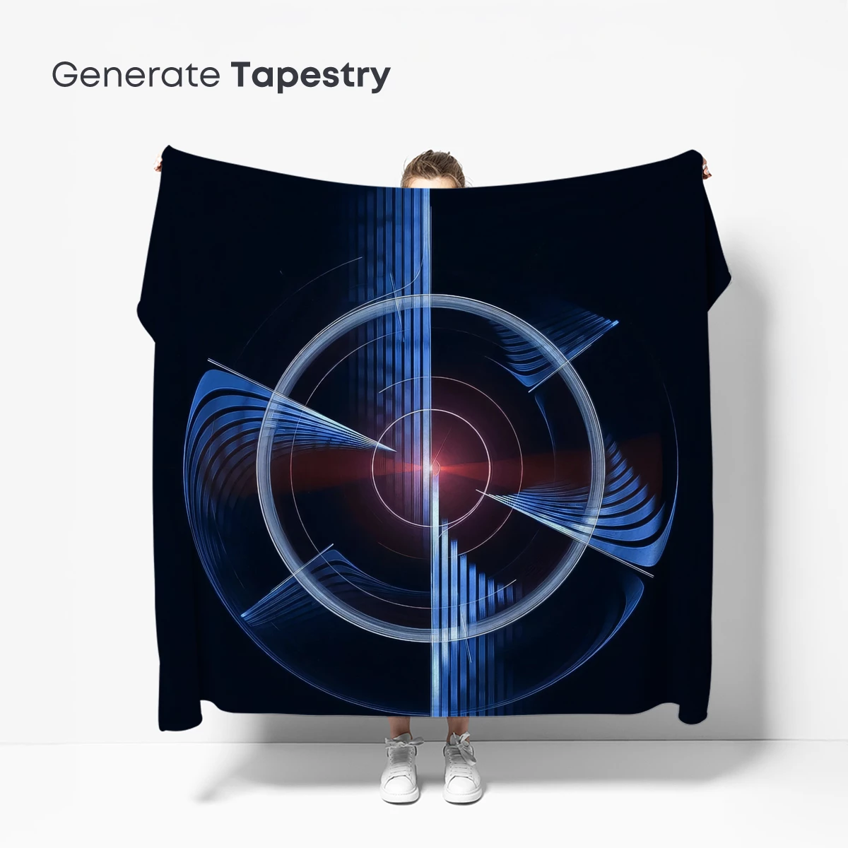 Digital Symphony: Blue Harmonic Vortex - Image 5