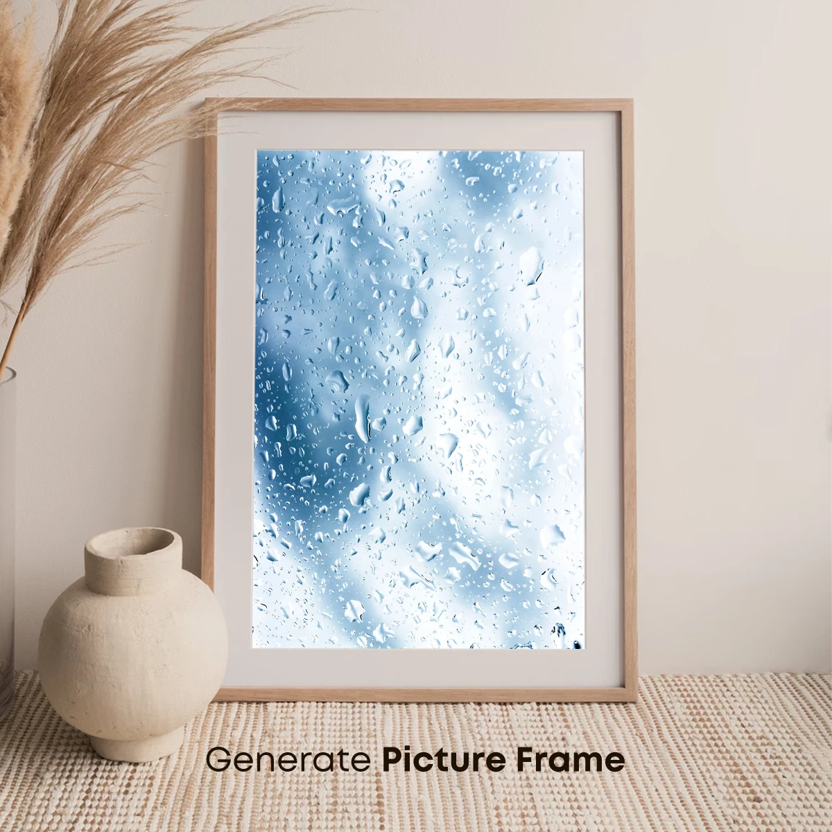 Crystal Raindrops on Frosty Glass - Image 7