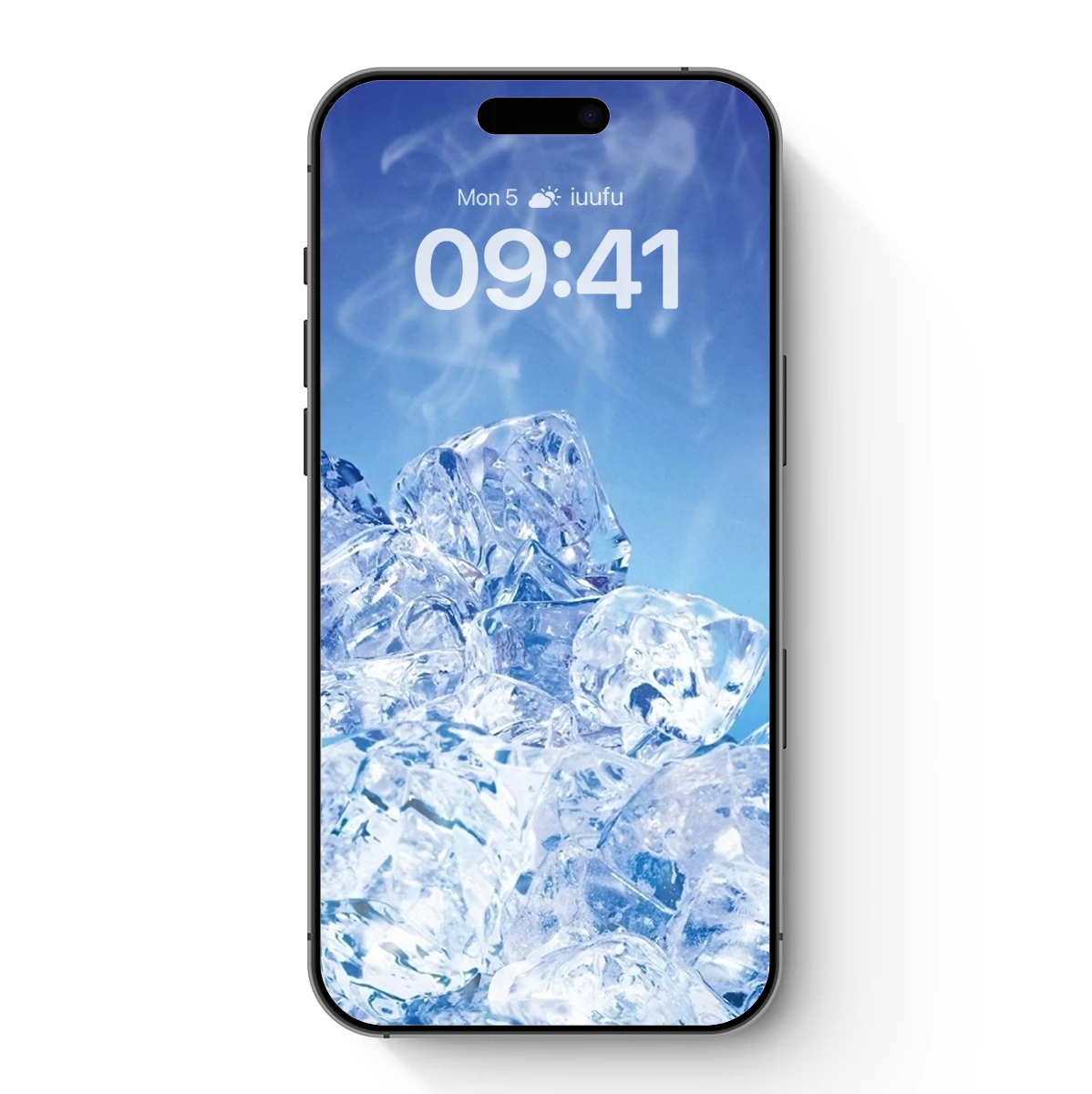 Crystal Ice Sculpture Under Ethereal Skies