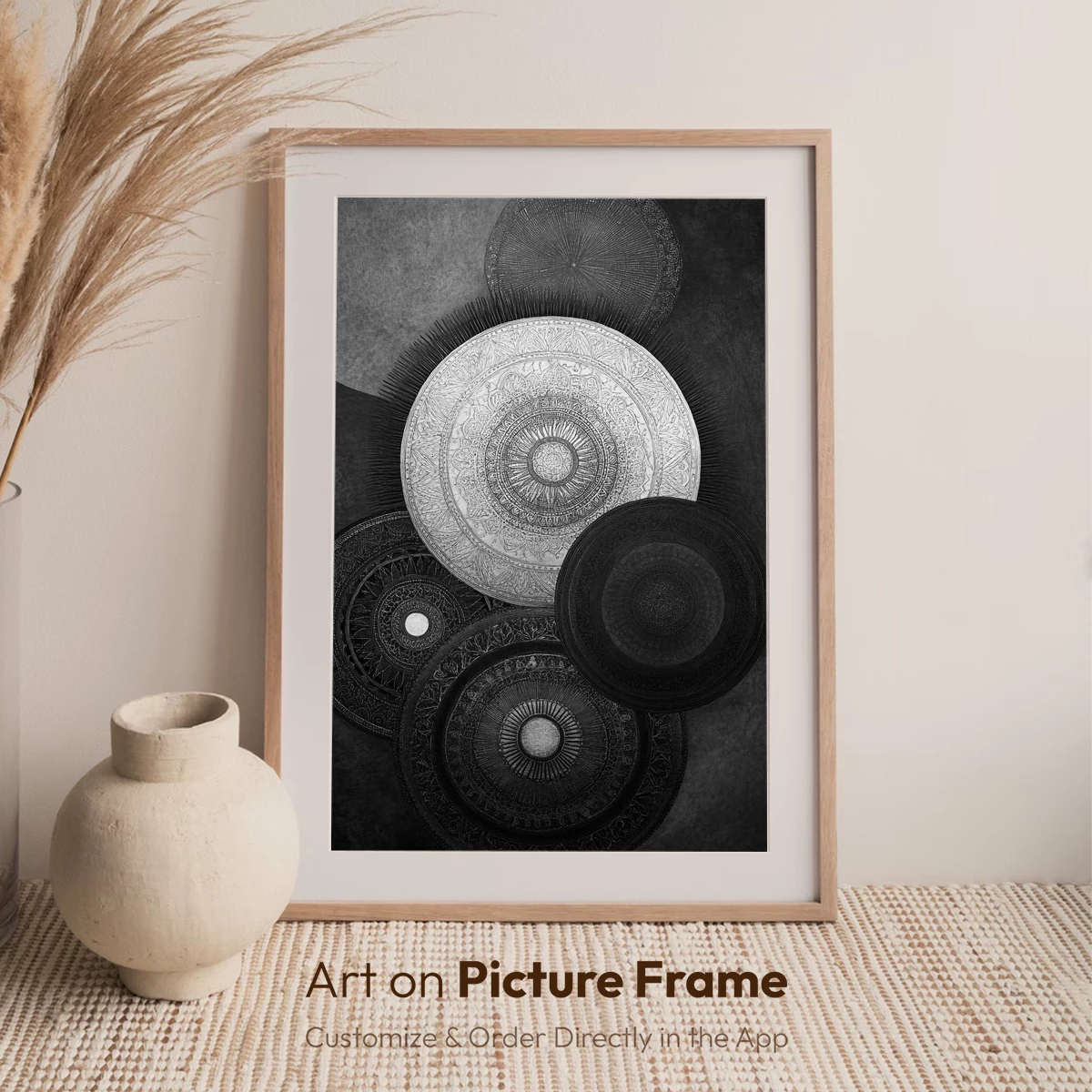 Eternal Mandala Echoes: Monochrome Symmetry - Image 6