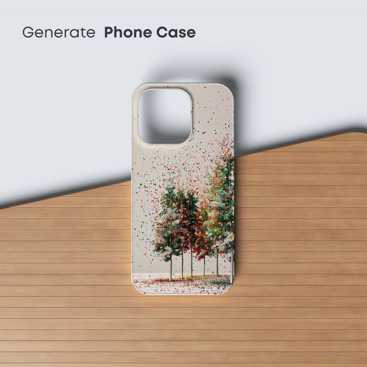 Confetti Forest: Festive Trees in a Whirlwind of Color - Image 3