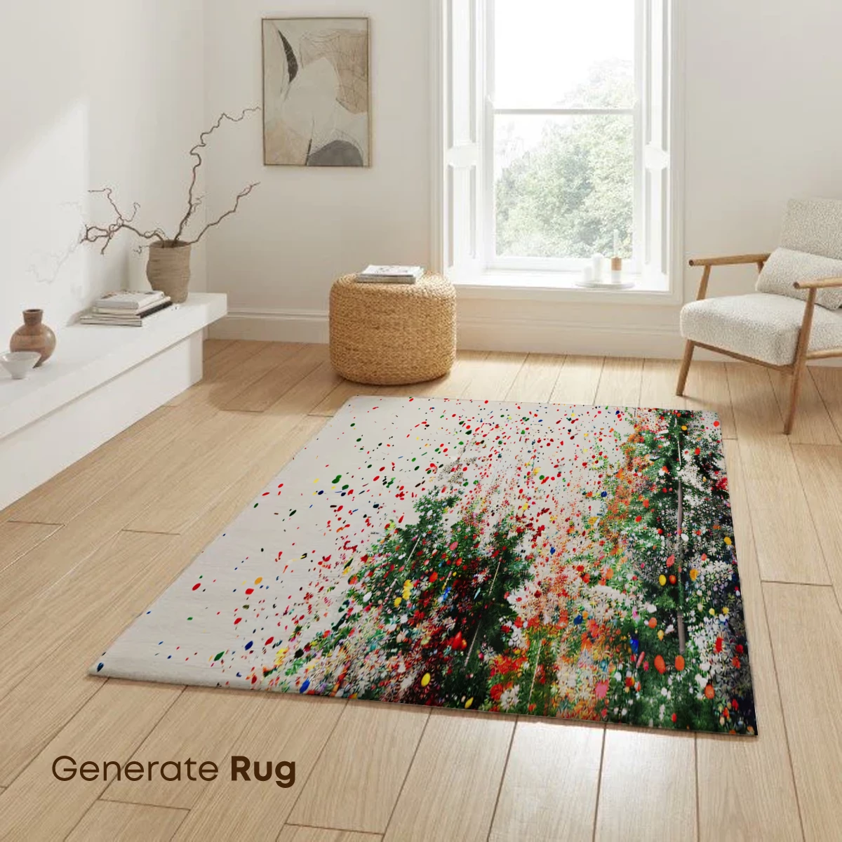 Confetti Forest: Festive Trees in a Whirlwind of Color - Image 6