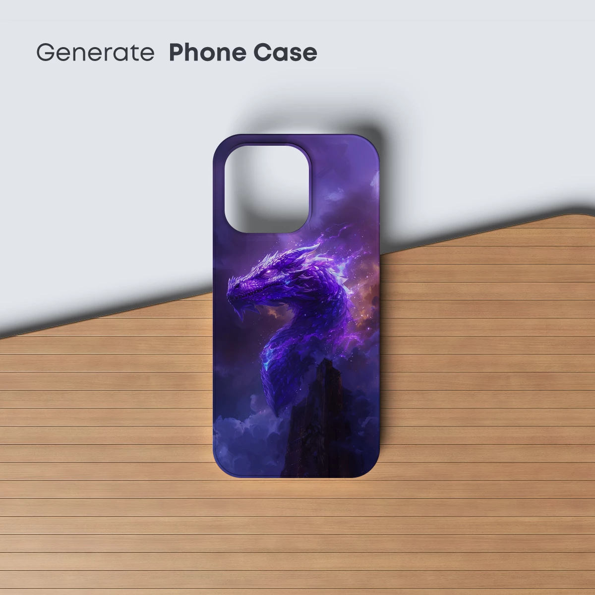 Ethereal Purple Dragon: Mythic Fantasy Art - Image 3