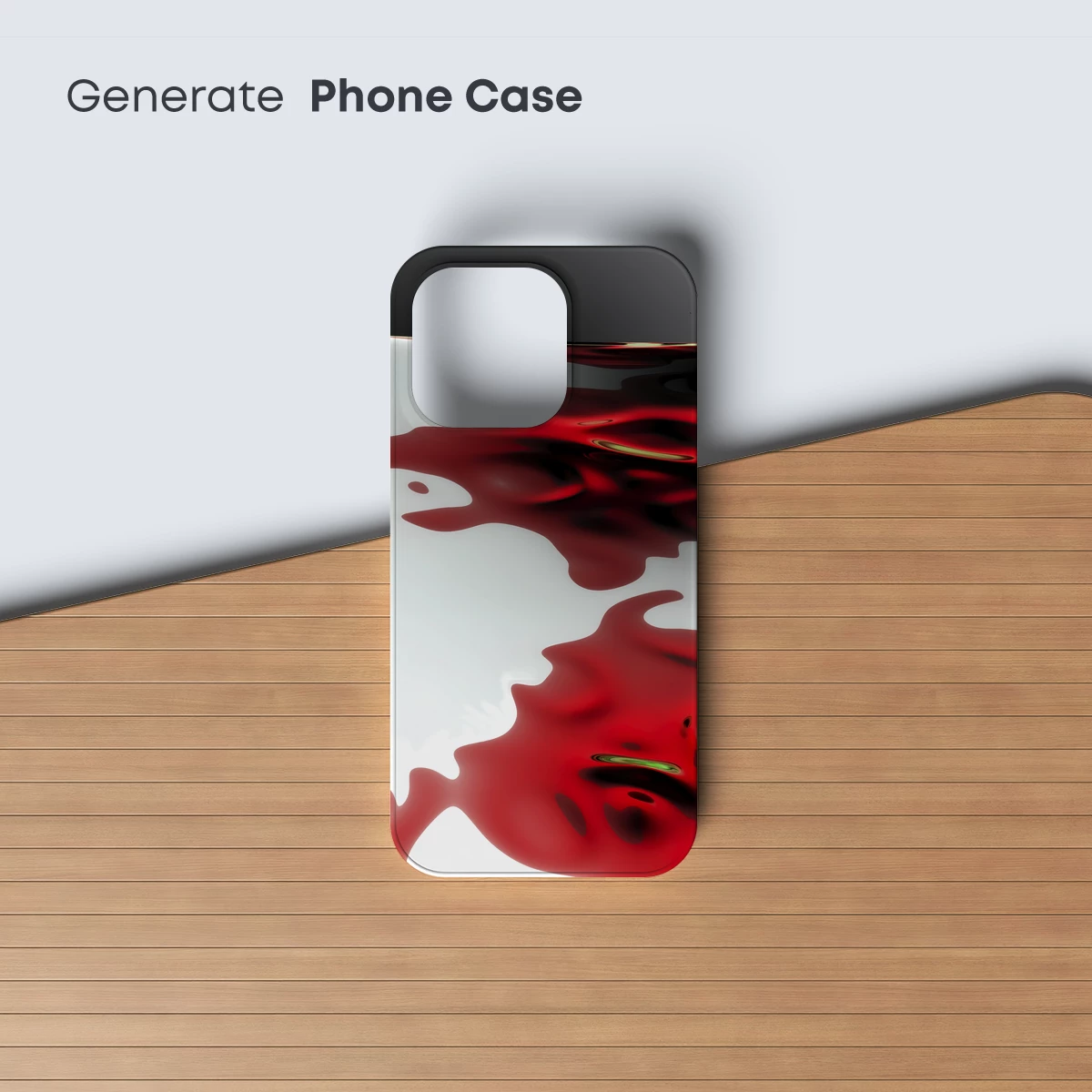 Crimson Tides: Abstract Fluid Artistry - Image 3