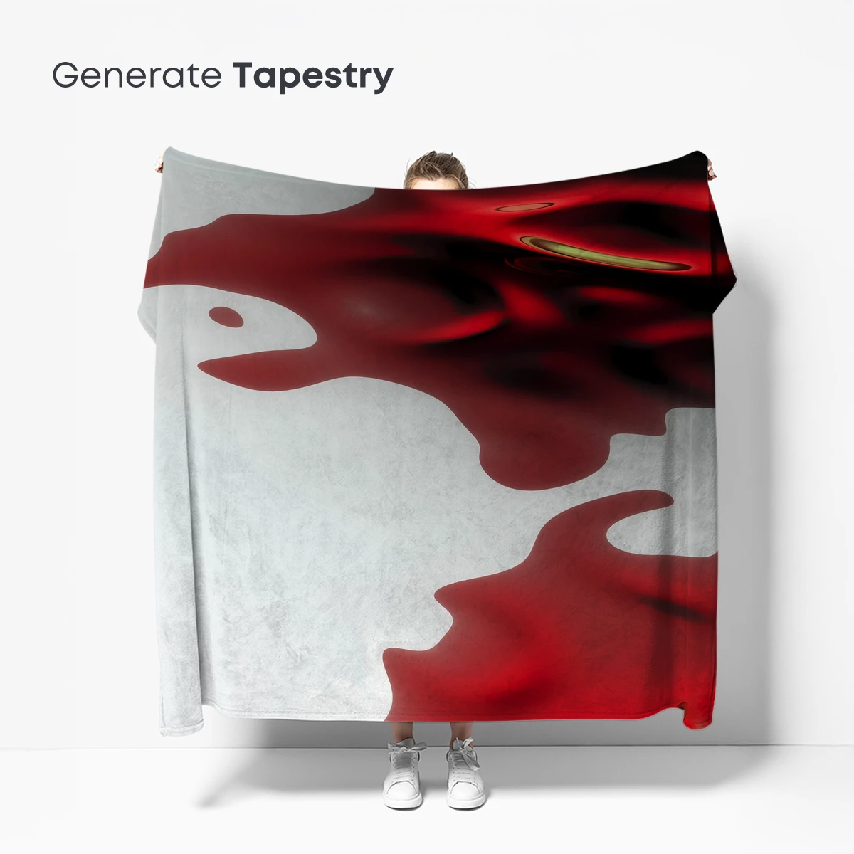 Crimson Tides: Abstract Fluid Artistry - Image 5