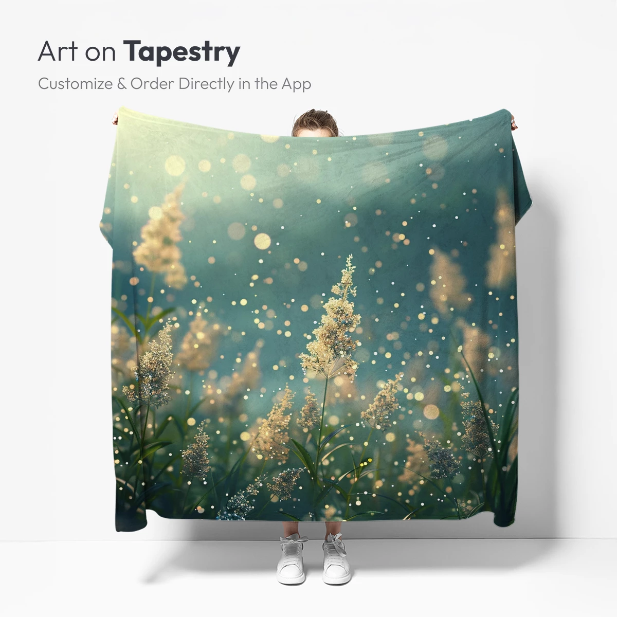 Enchanted Meadow Glow: Ethereal Flowers in Soft Light - Image 4