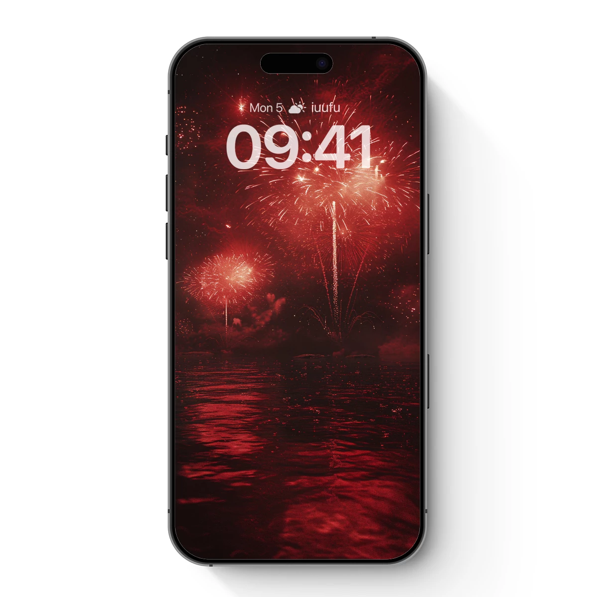 Crimson Fireworks Over Serene Waters Crimson Fireworks Over Serene Waters