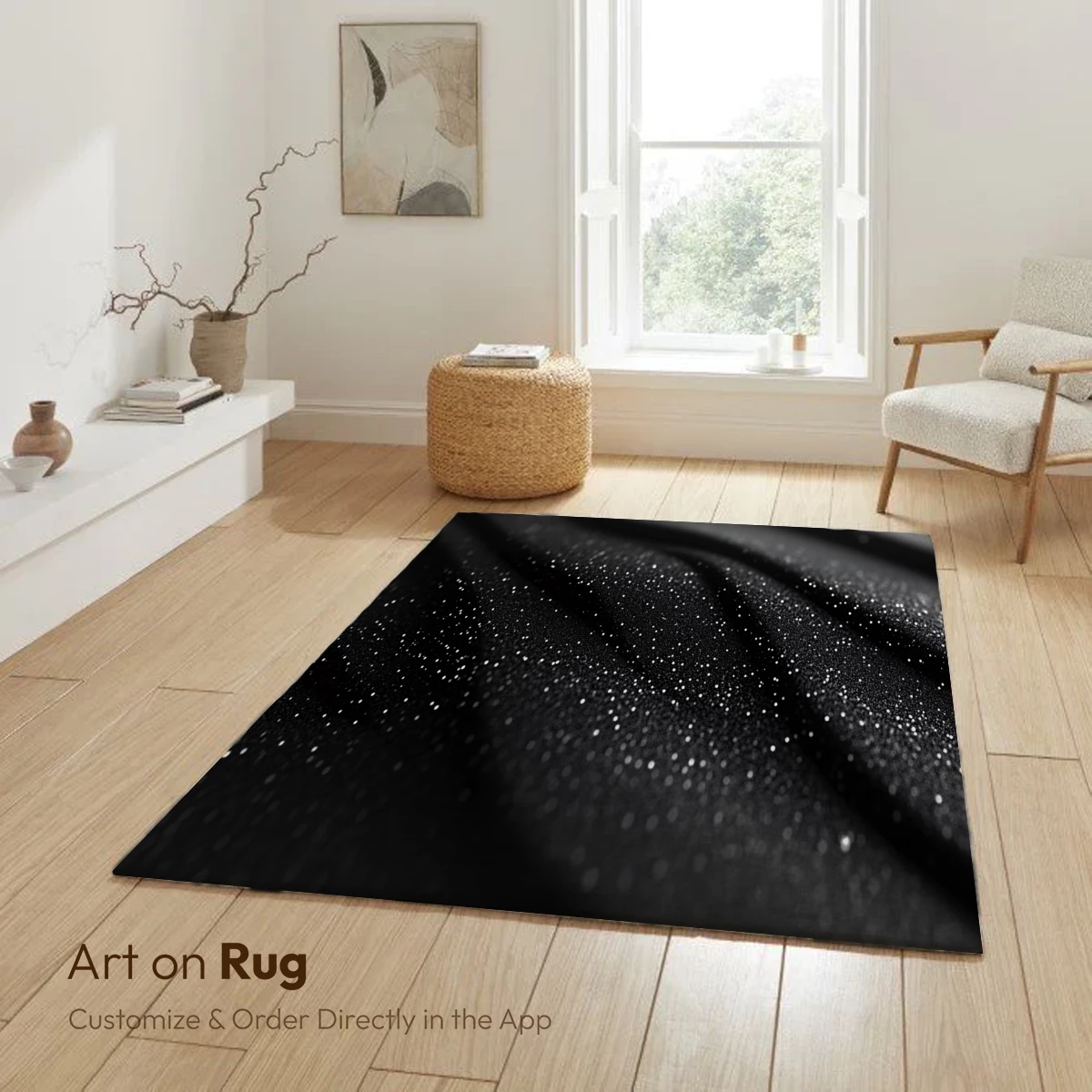 Ethereal Black Velvet: A Constellation of Sparkles - Image 5