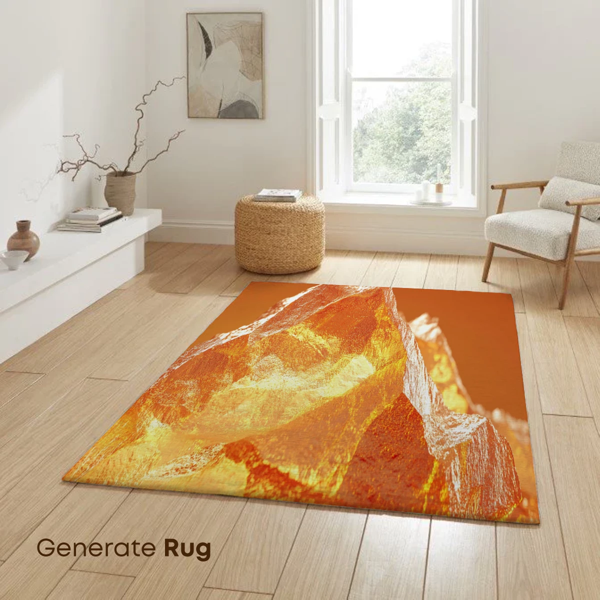 Golden Crystal Radiance: A Sunlit Sculpture - Image 6
