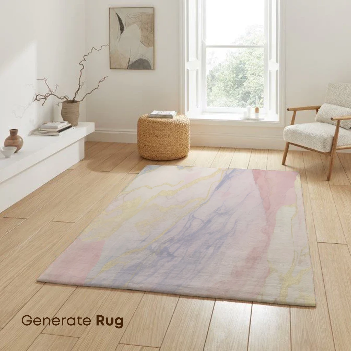 Ethereal Marble Veins: Pastel Fusion with Golden Threads - Image 6