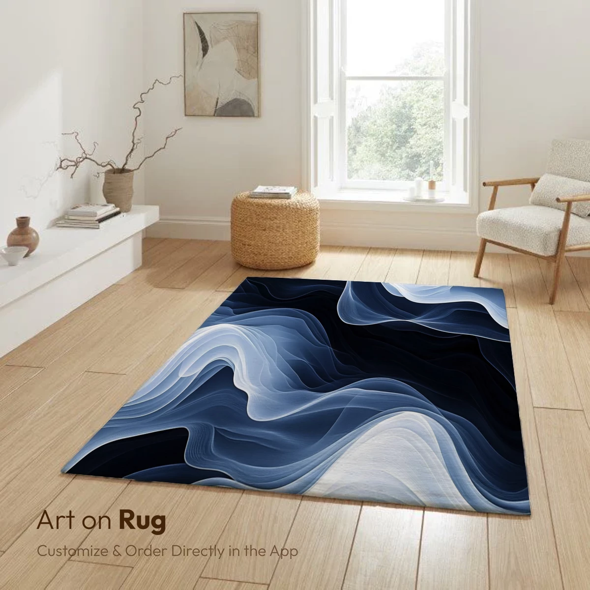 Ethereal Blue Waves: A Digital Symphony of Flow - Image 5
