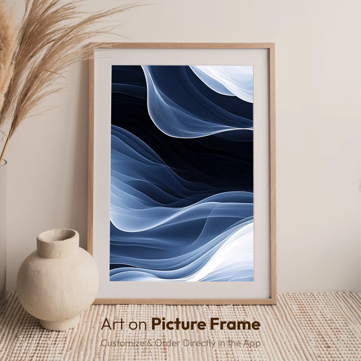 Ethereal Blue Waves: A Digital Symphony of Flow - Image 6