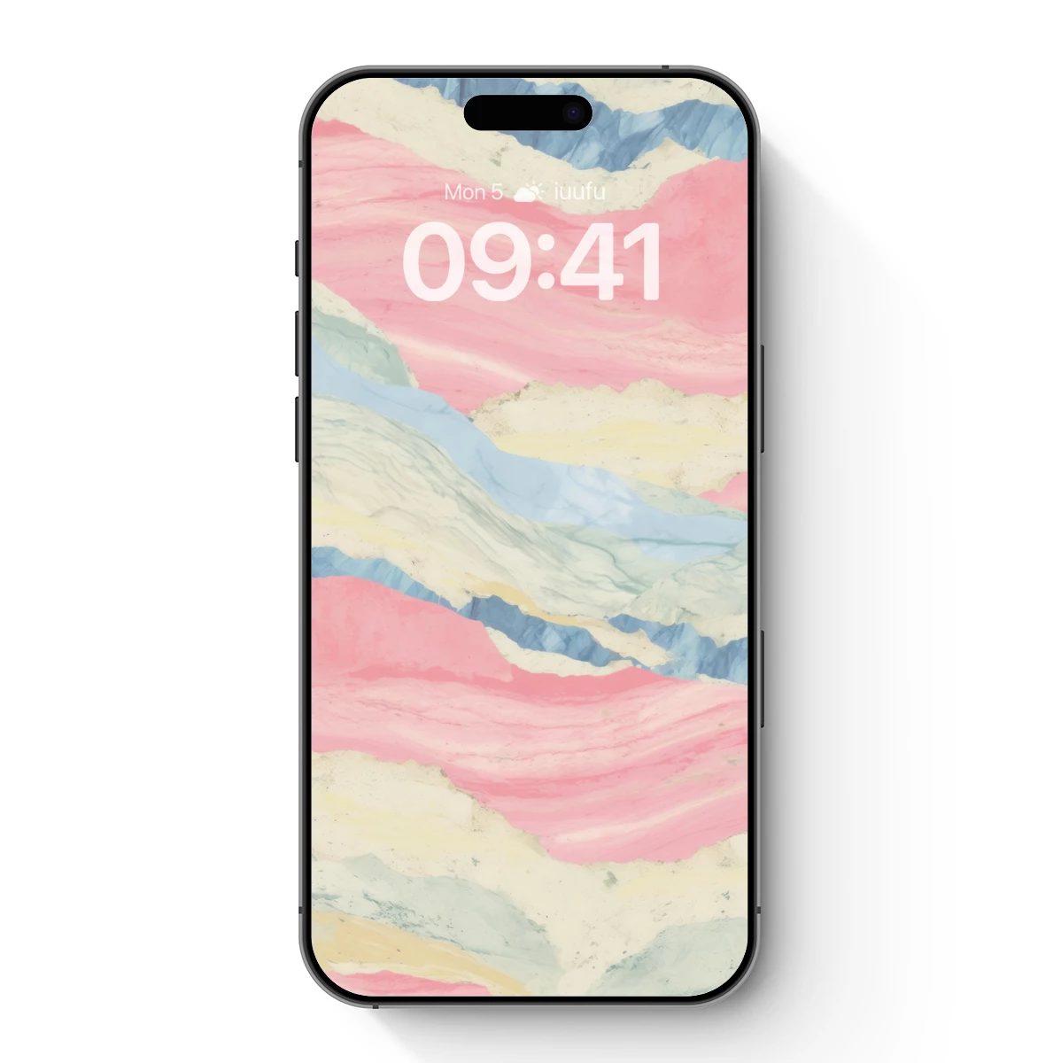 Pastel Marble Symphony: Abstract Fluidity in Layers