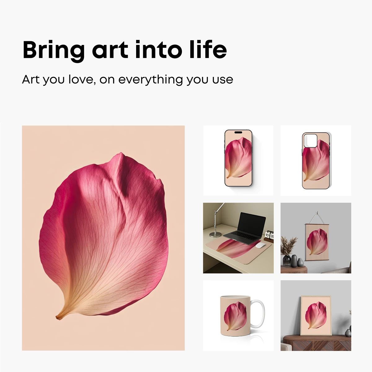 Elegant Rose Petal in Soft Blush Tones - Image 2