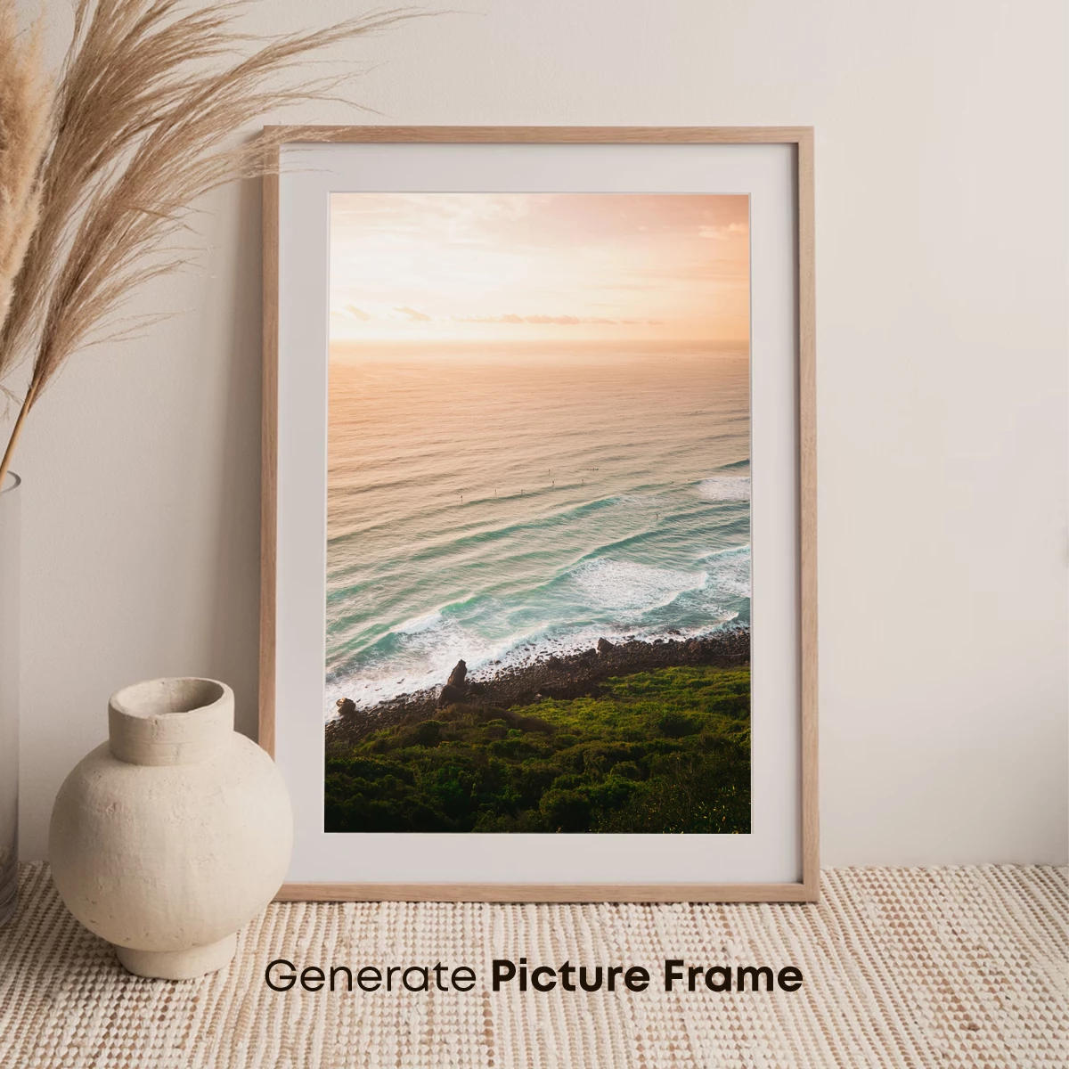 Golden Sunset Over Serene Seascape - Image 7