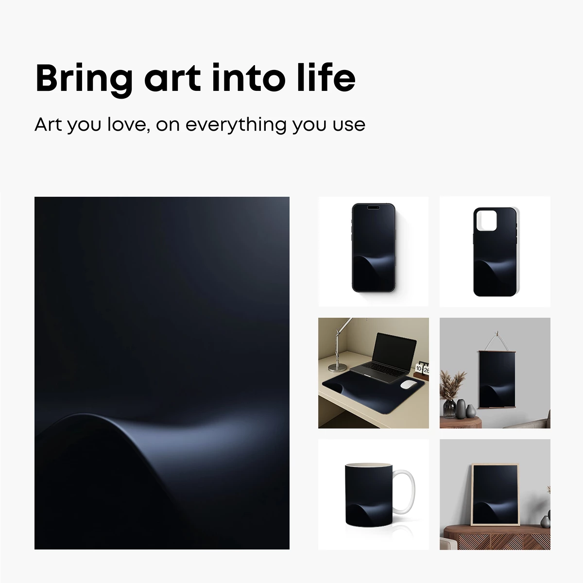 Eclipse of Shadows: A Dark Minimalist Curve - Image 2