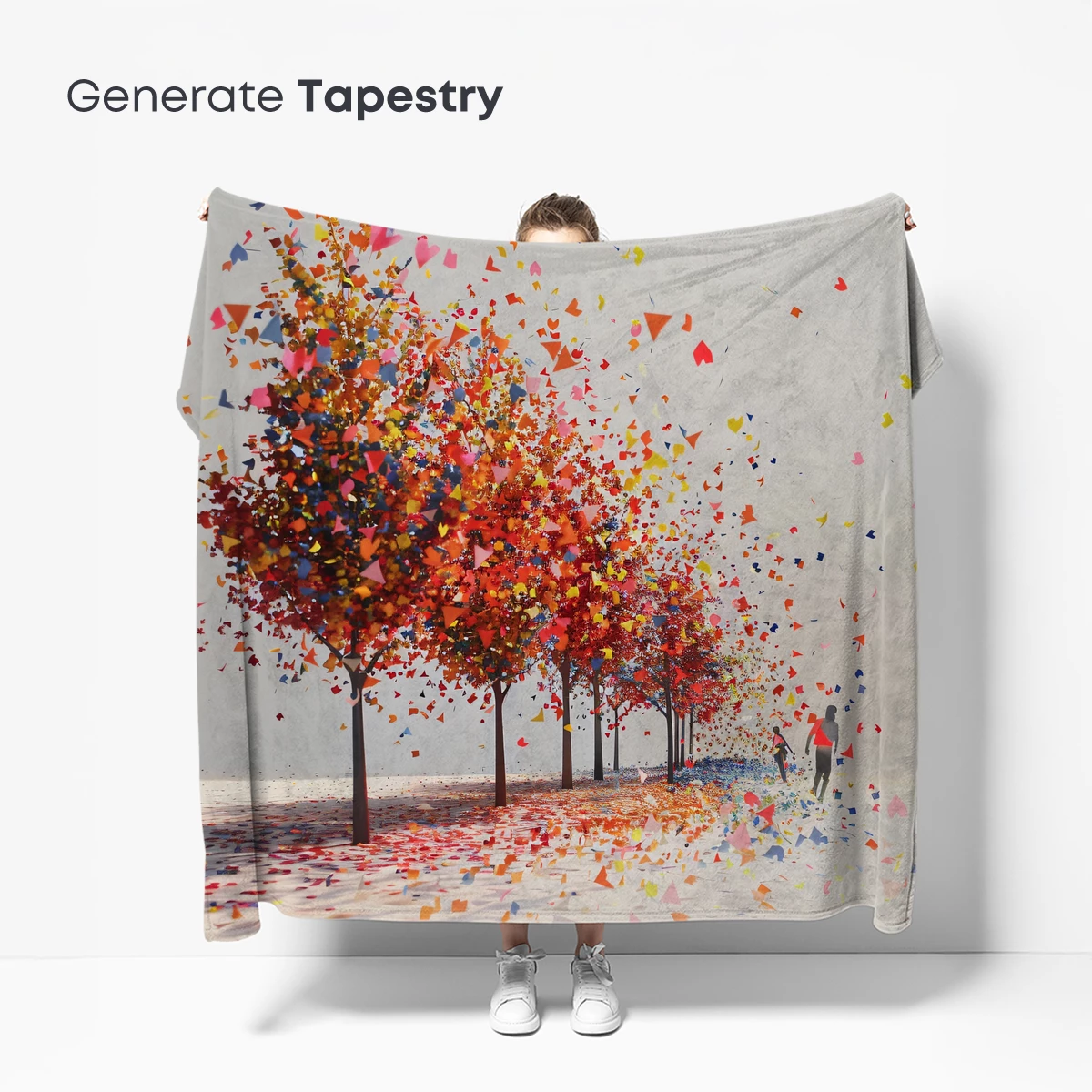 Confetti Canopy: A Festive Forest of Colorful Triangles - Image 5