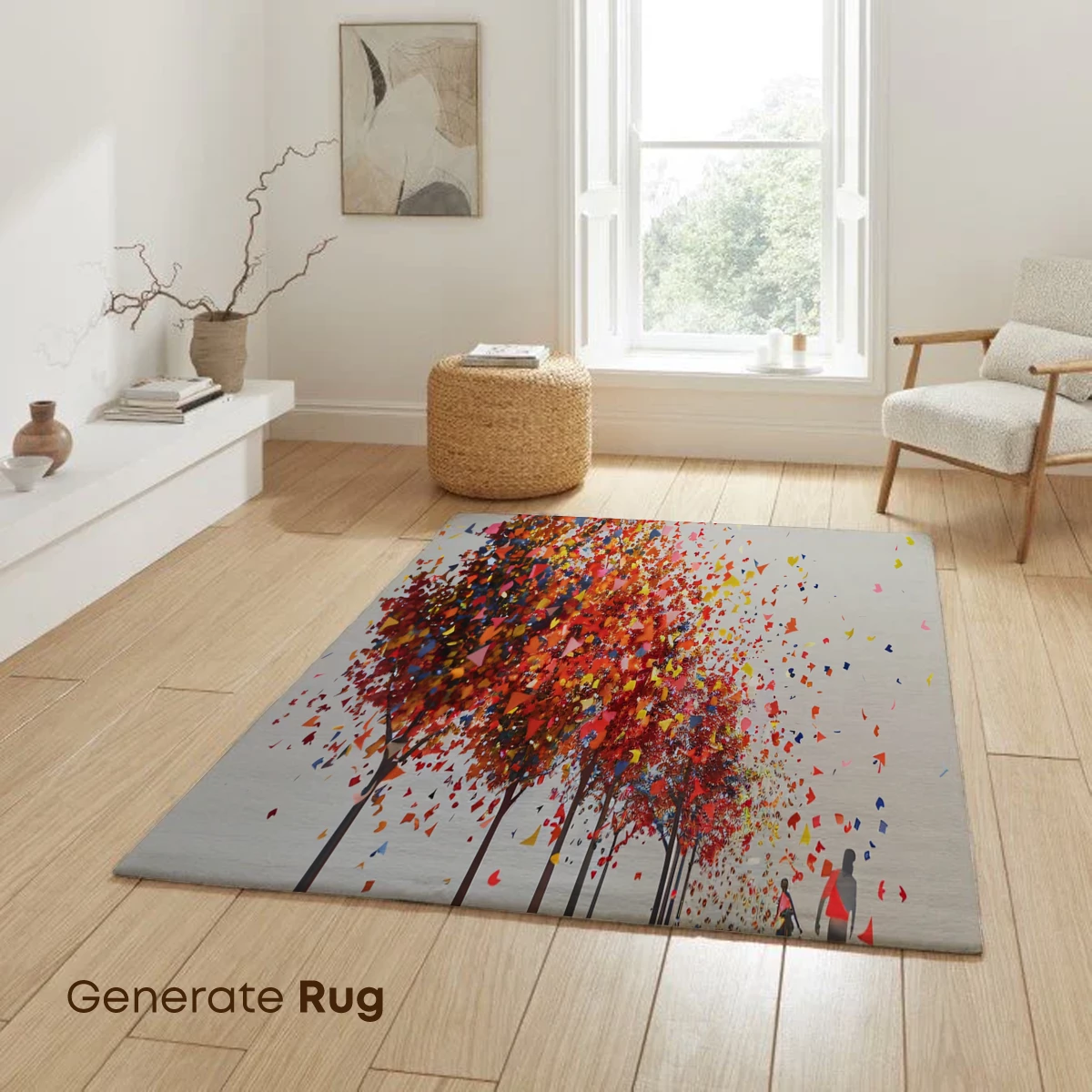 Confetti Canopy: A Festive Forest of Colorful Triangles - Image 6