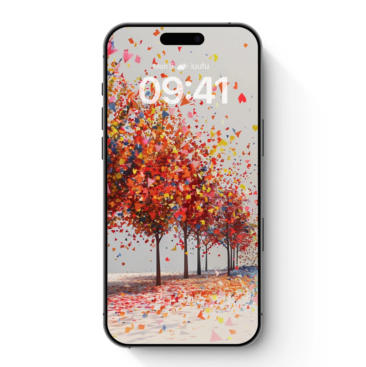 Confetti Canopy: A Festive Forest of Colorful Triangles