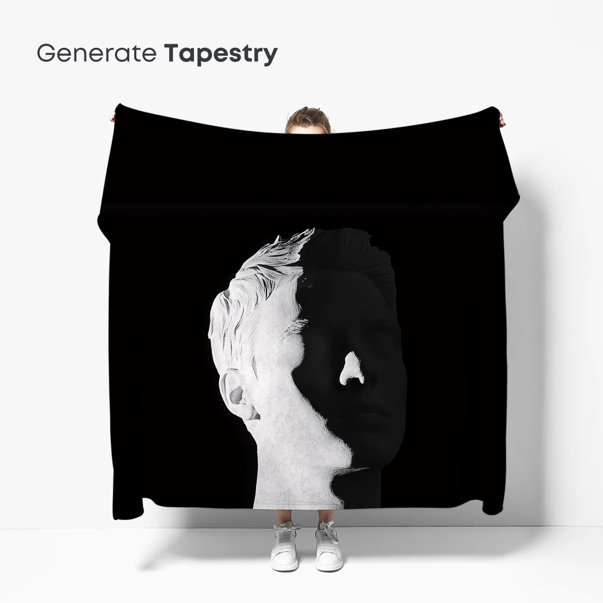 Dual Identity: Monochrome Portrait Fusion - Image 5