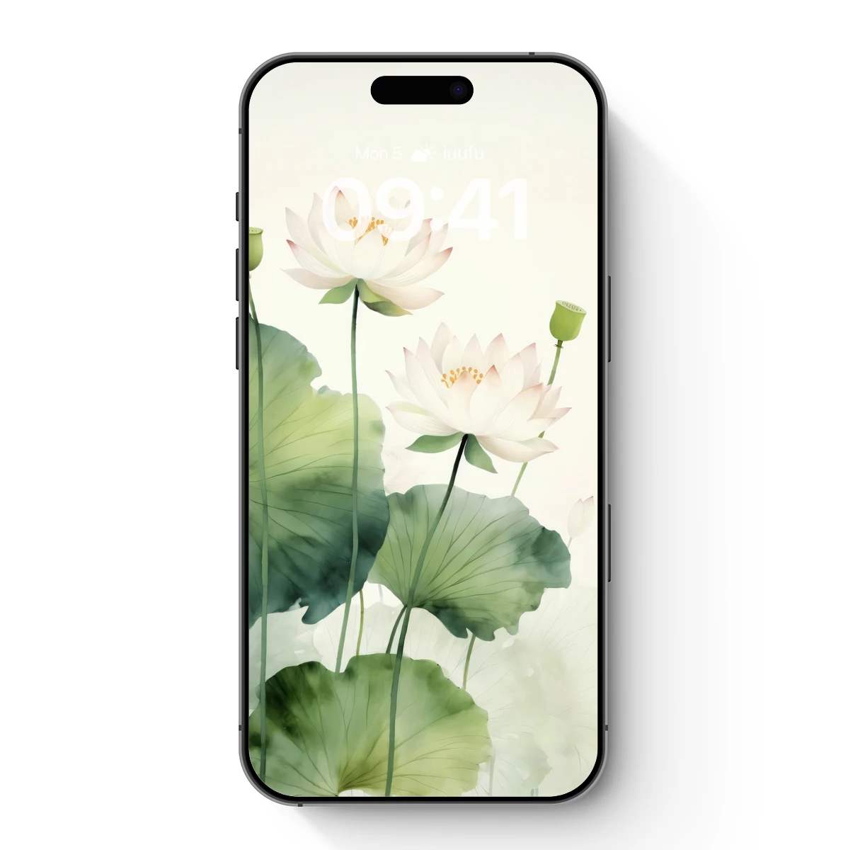 Elegant Lotus Serenity: Watercolor Harmony