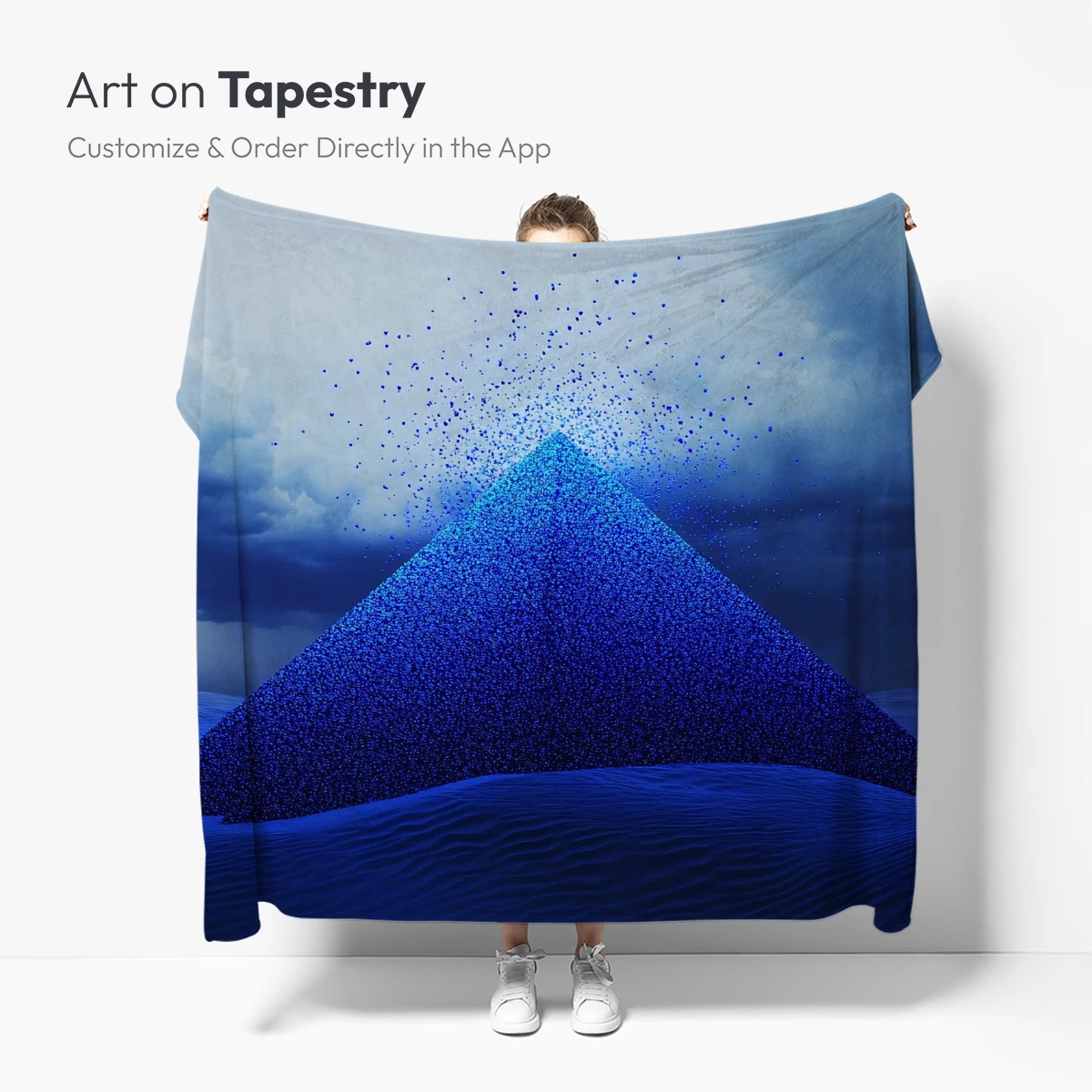 Blue Pyramid Eruption: A Surreal Desert Odyssey - Image 5