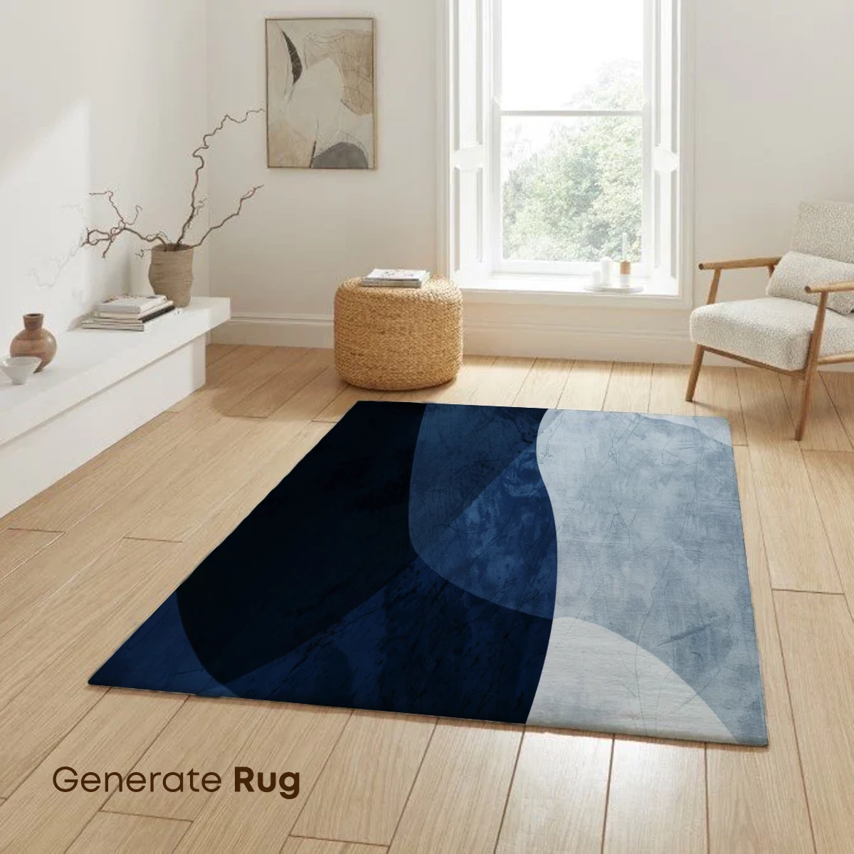 Ethereal Blue Waves: Abstract Fluidity - Image 6