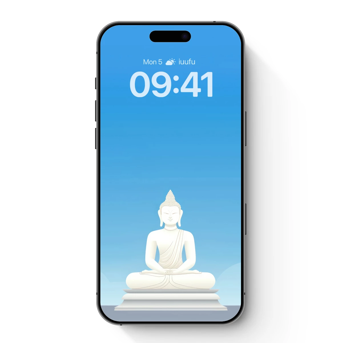 Eternal Serenity: Meditative Buddha in Zen Blue