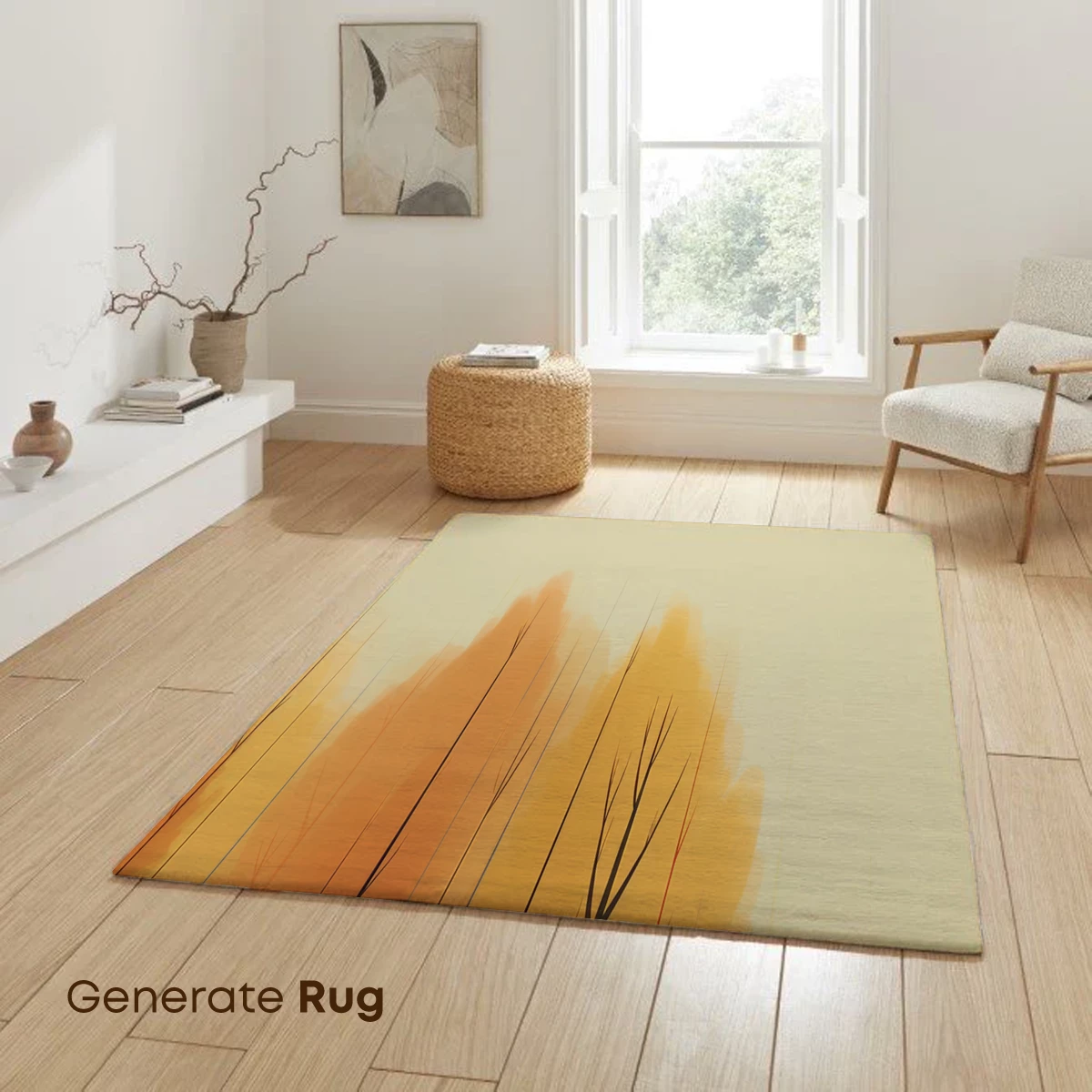 Autumnal Serenity: Bare Trees Reflecting in Calm Waters - Image 6