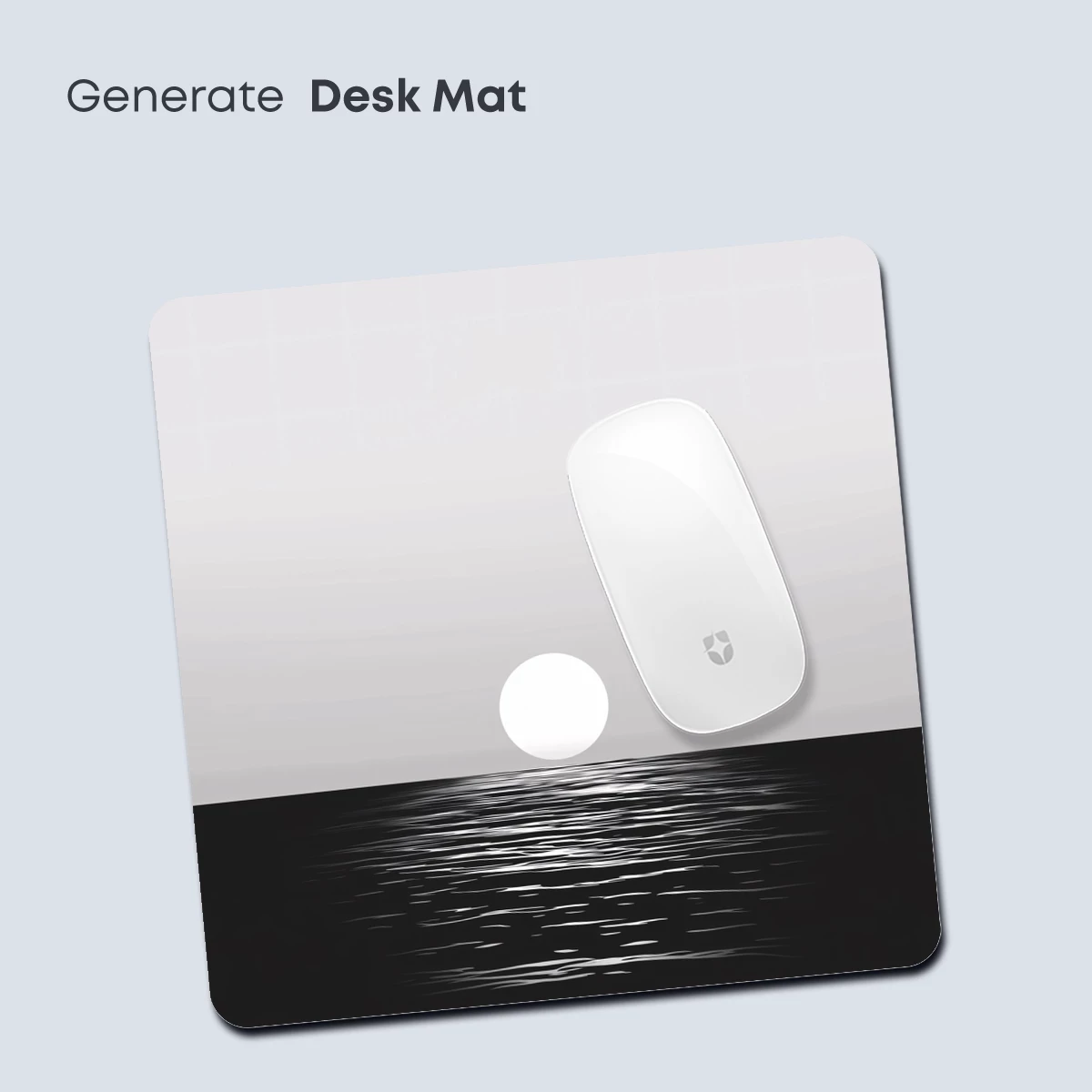 Eternal Horizon: Monochrome Moonlit Sea - Image 4