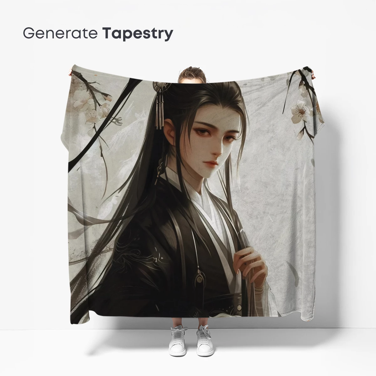 Eternal Blossom: Ethereal Warrior in Floral Serenity - Image 5