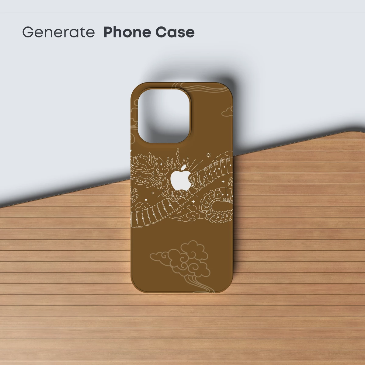 Apple-Emblazoned Dragon: Mythical Tech Fusion - Image 3