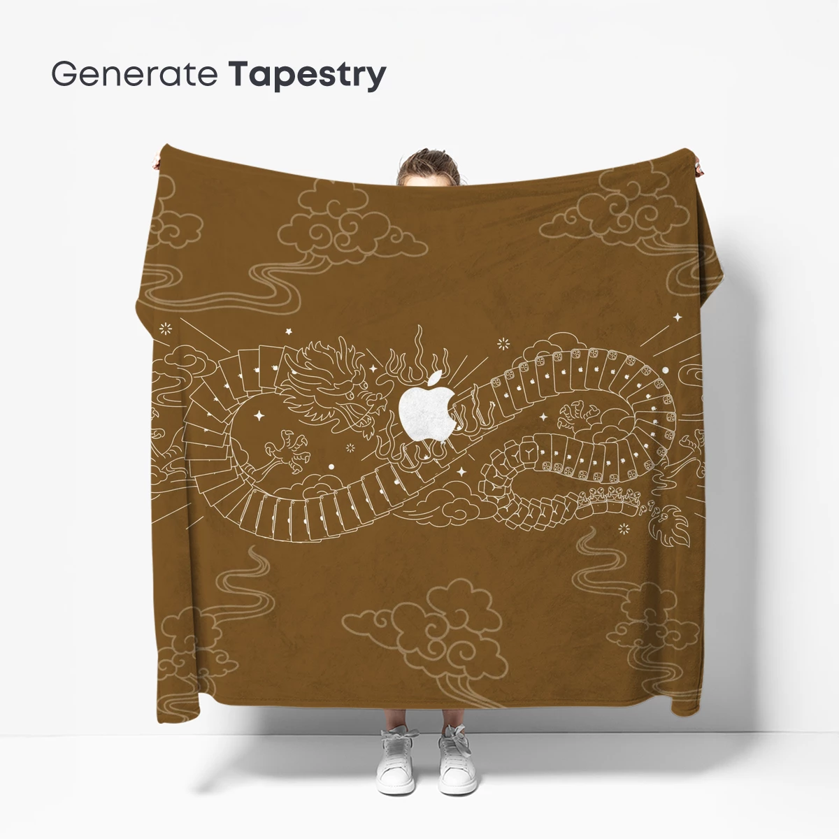 Apple-Emblazoned Dragon: Mythical Tech Fusion - Image 5