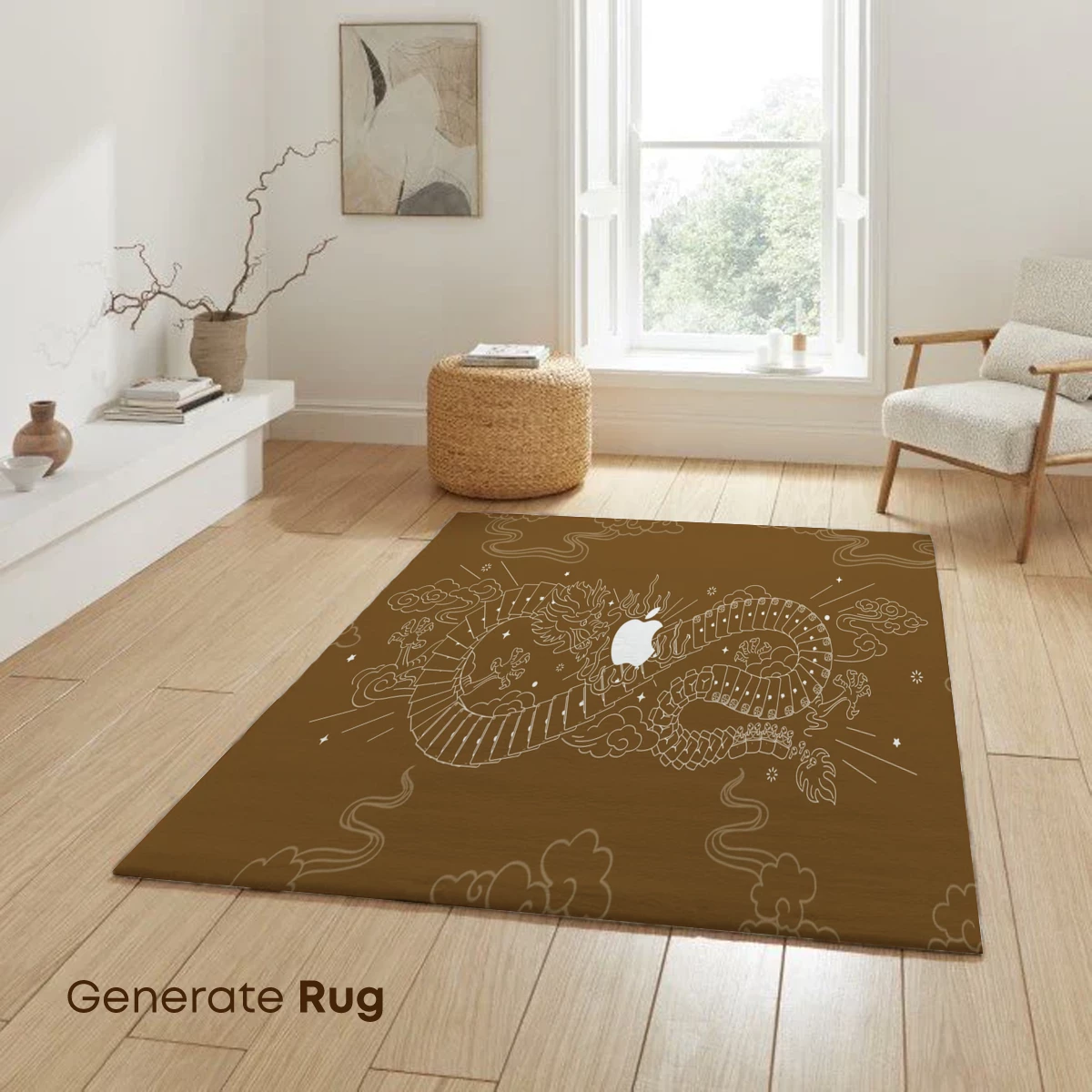 Apple-Emblazoned Dragon: Mythical Tech Fusion - Image 6