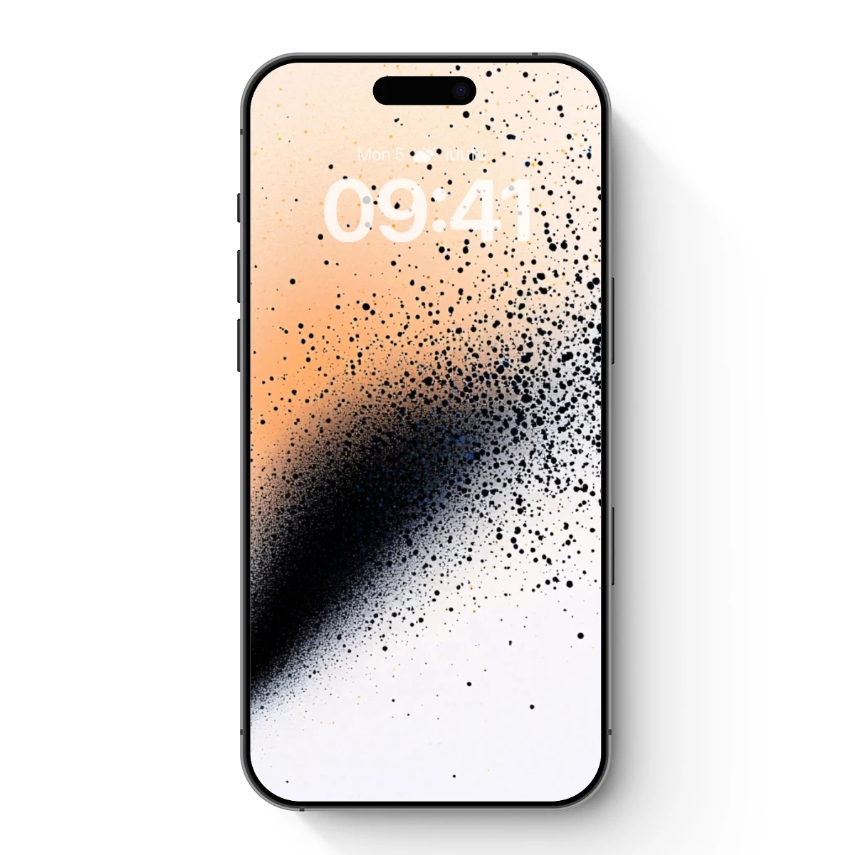 Ink Spray Elegance: A Dance of Particles and Shadow