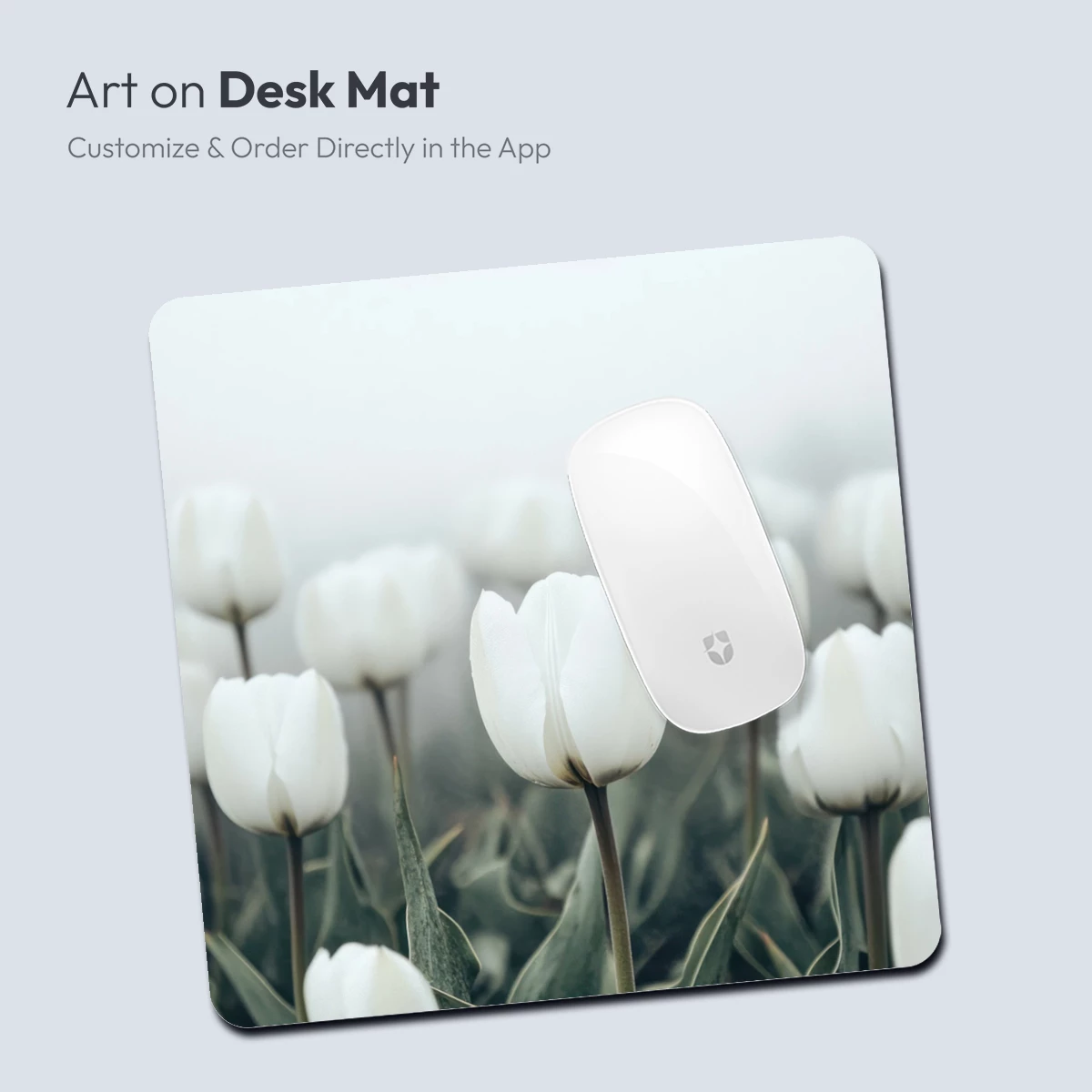 Ethereal White Tulips in Misty Dawn - Image 4