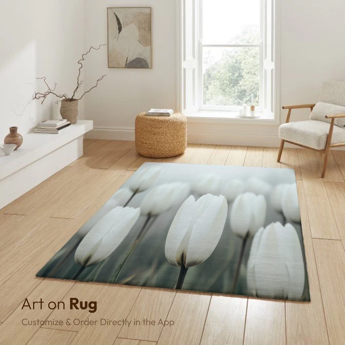 Ethereal White Tulips in Misty Dawn - Image 6