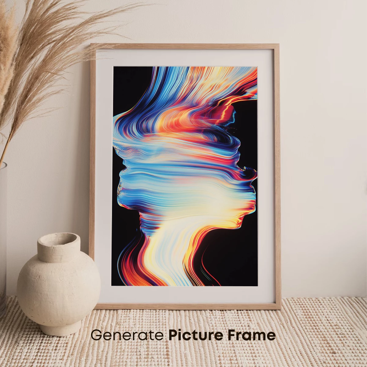 Fluid Symphony: Abstract Profile in Vibrant Motion - Image 7