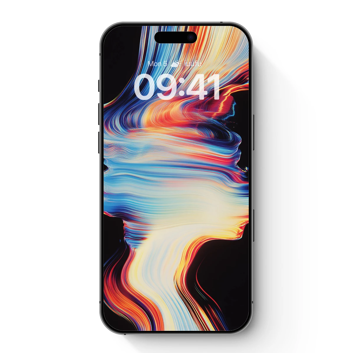 Fluid Symphony: Abstract Profile in Vibrant Motion