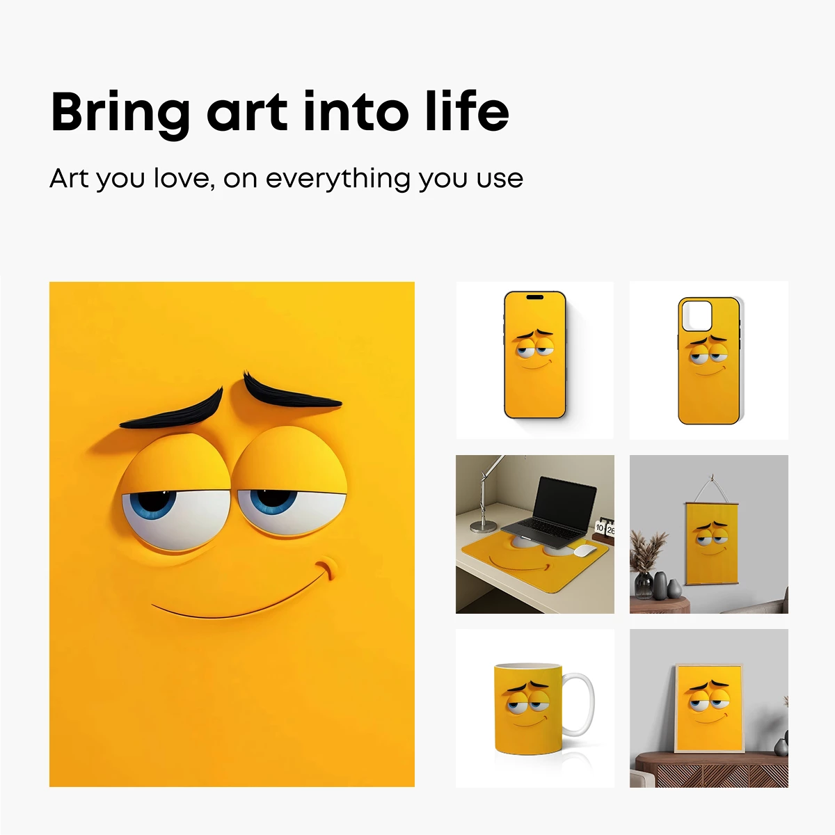 Cheeky Yellow Minion Smile: Playful Cartoon Art - Image 2