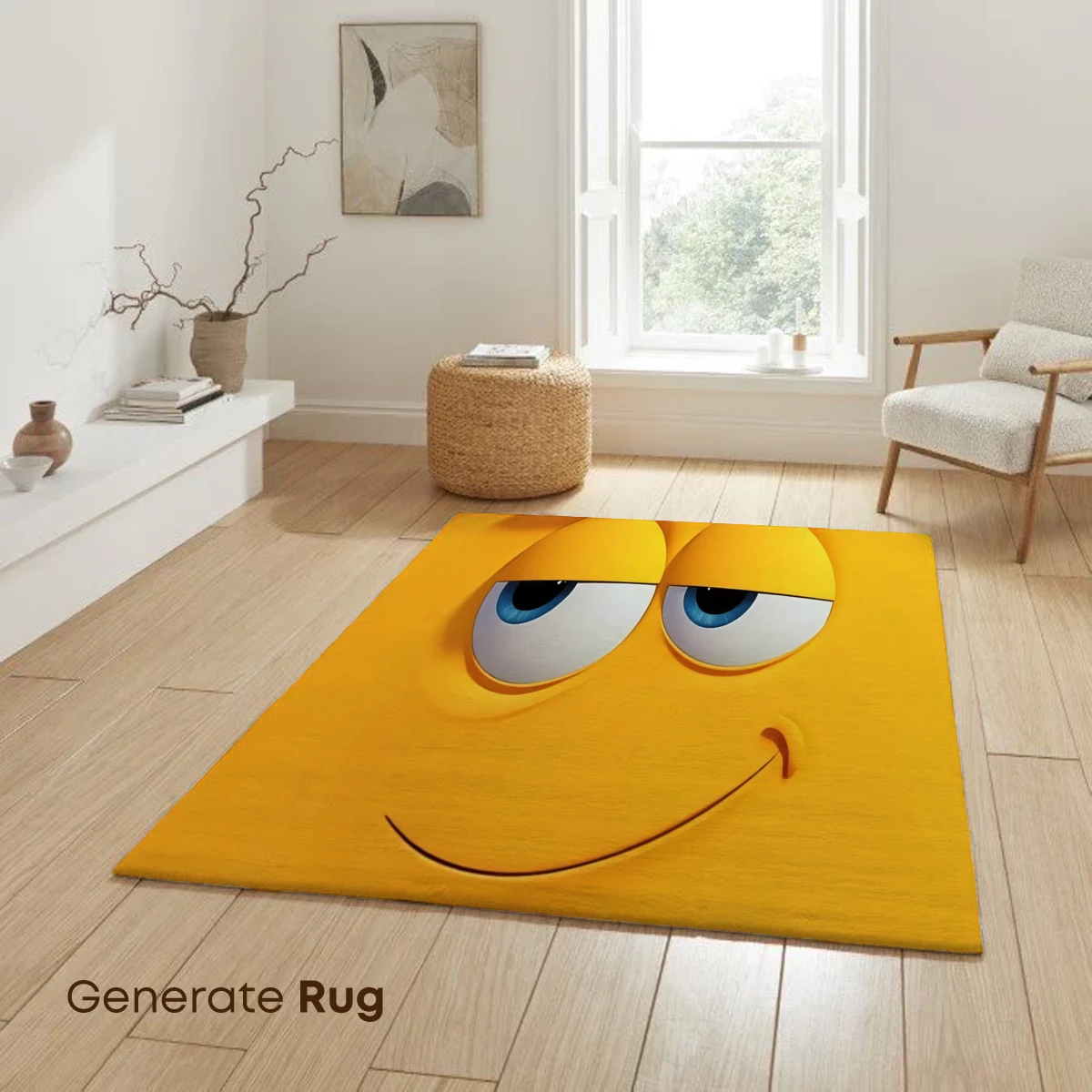 Cheeky Yellow Minion Smile: Playful Cartoon Art - Image 6