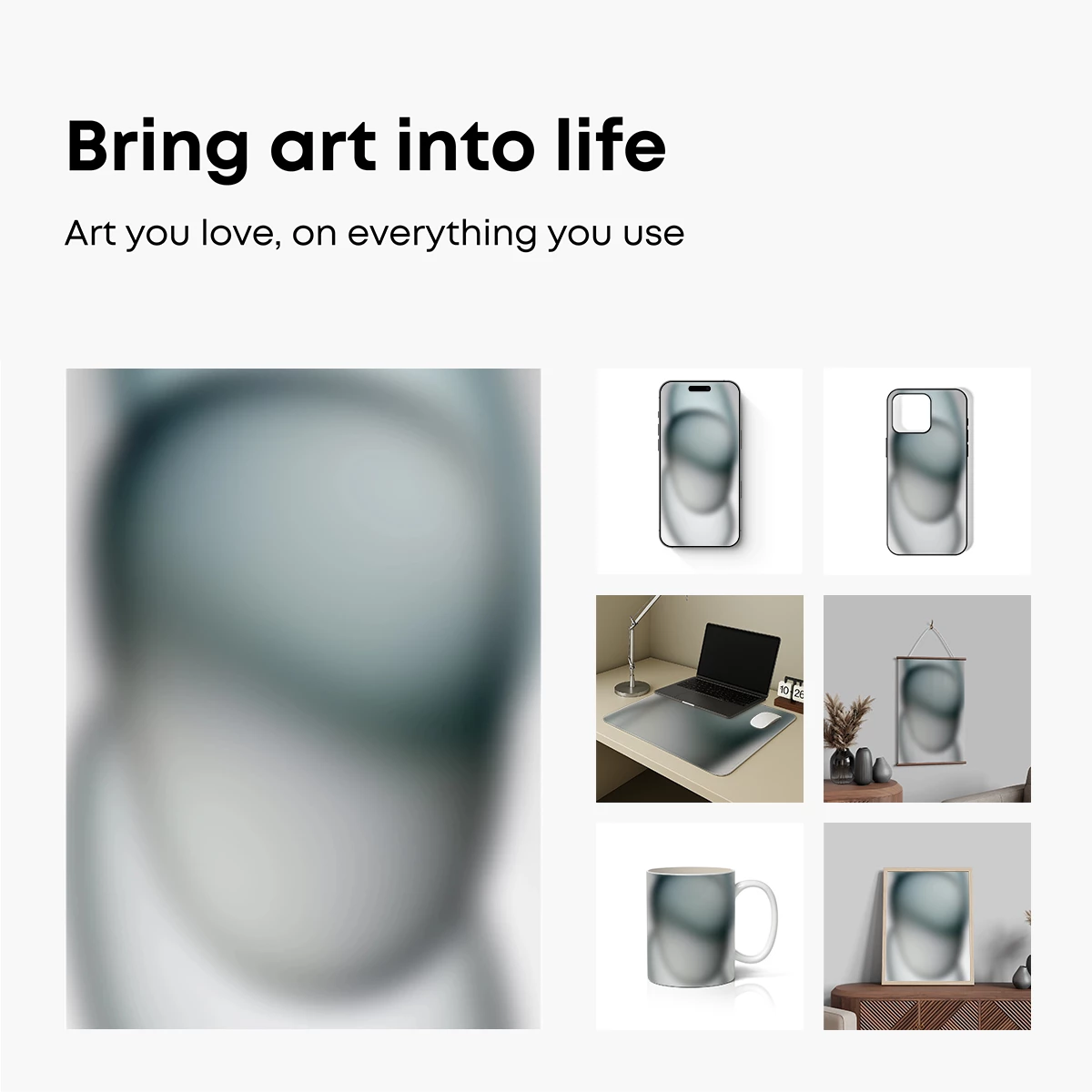 Blurred Elegance: Abstract Form in Soft Hues - Image 2