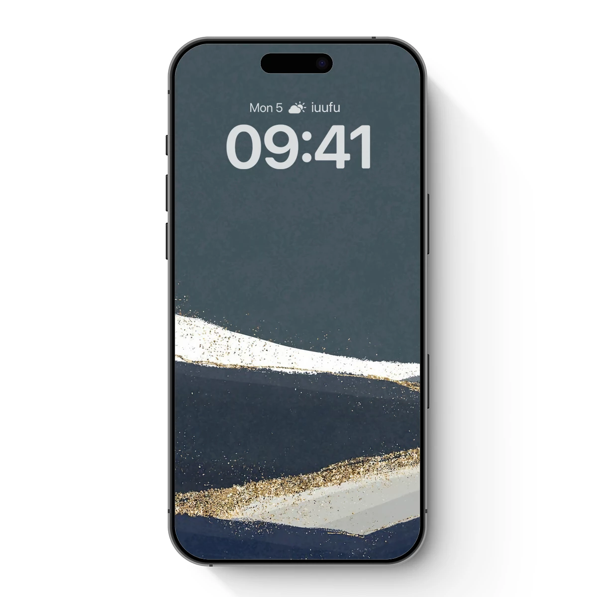 Elegant Gold Waves on Midnight Canvas