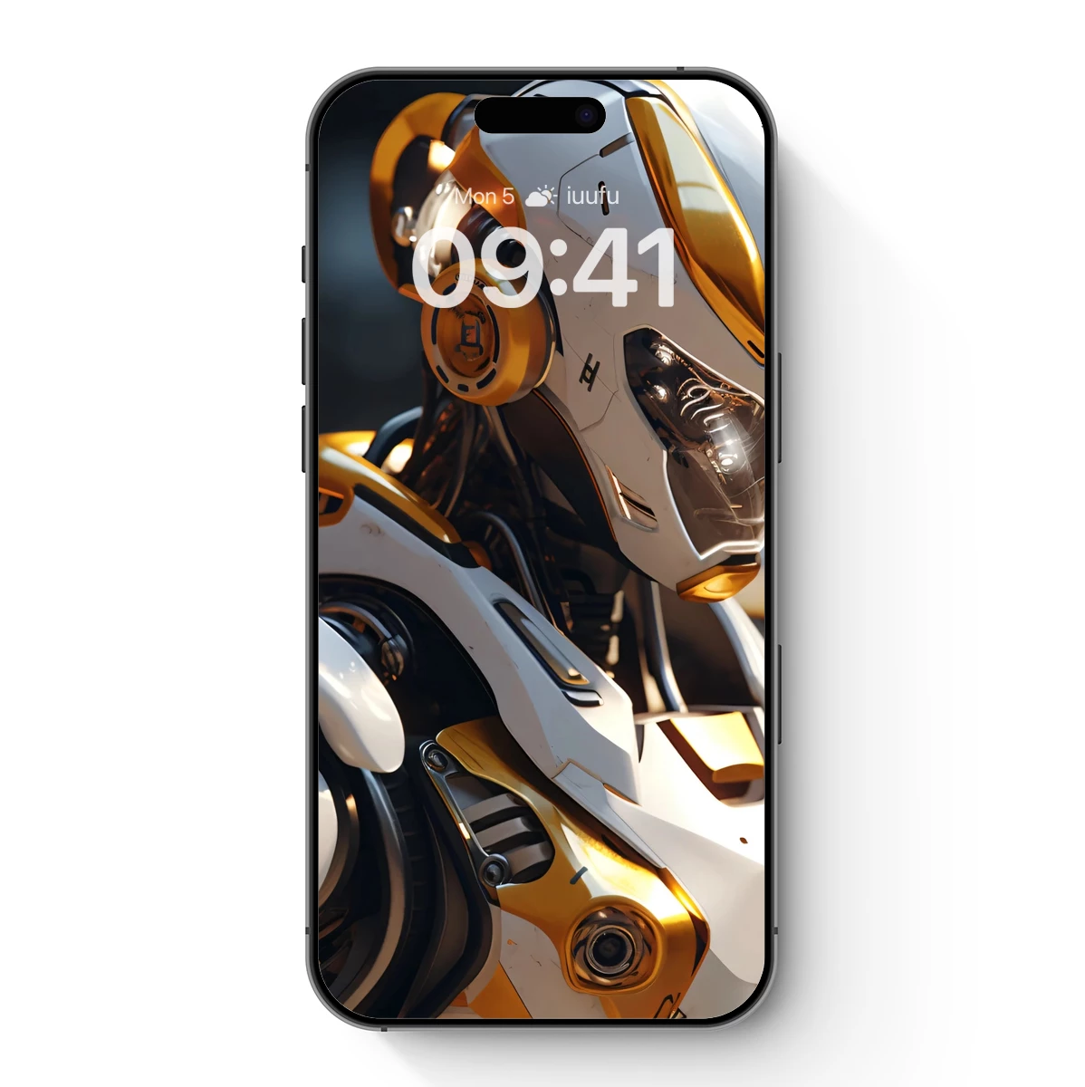 Golden Sentinel: Futuristic Robot Aesthetics