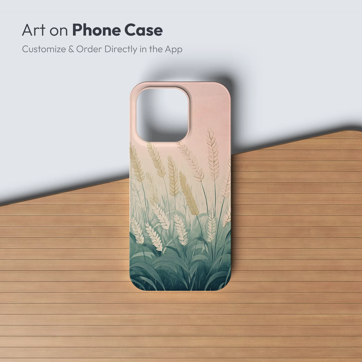 Golden Wheat Field Whispering in Pastel Hues - Image 3