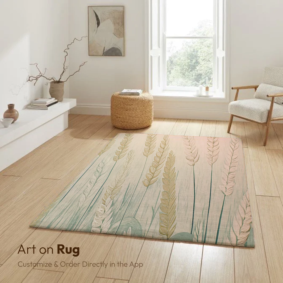 Golden Wheat Field Whispering in Pastel Hues - Image 6