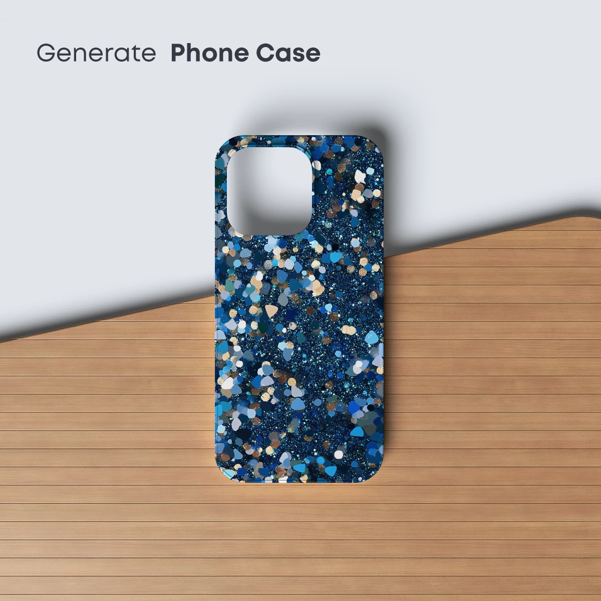 Blue Galaxy Confetti: Cosmic Sparkle Art - Image 3