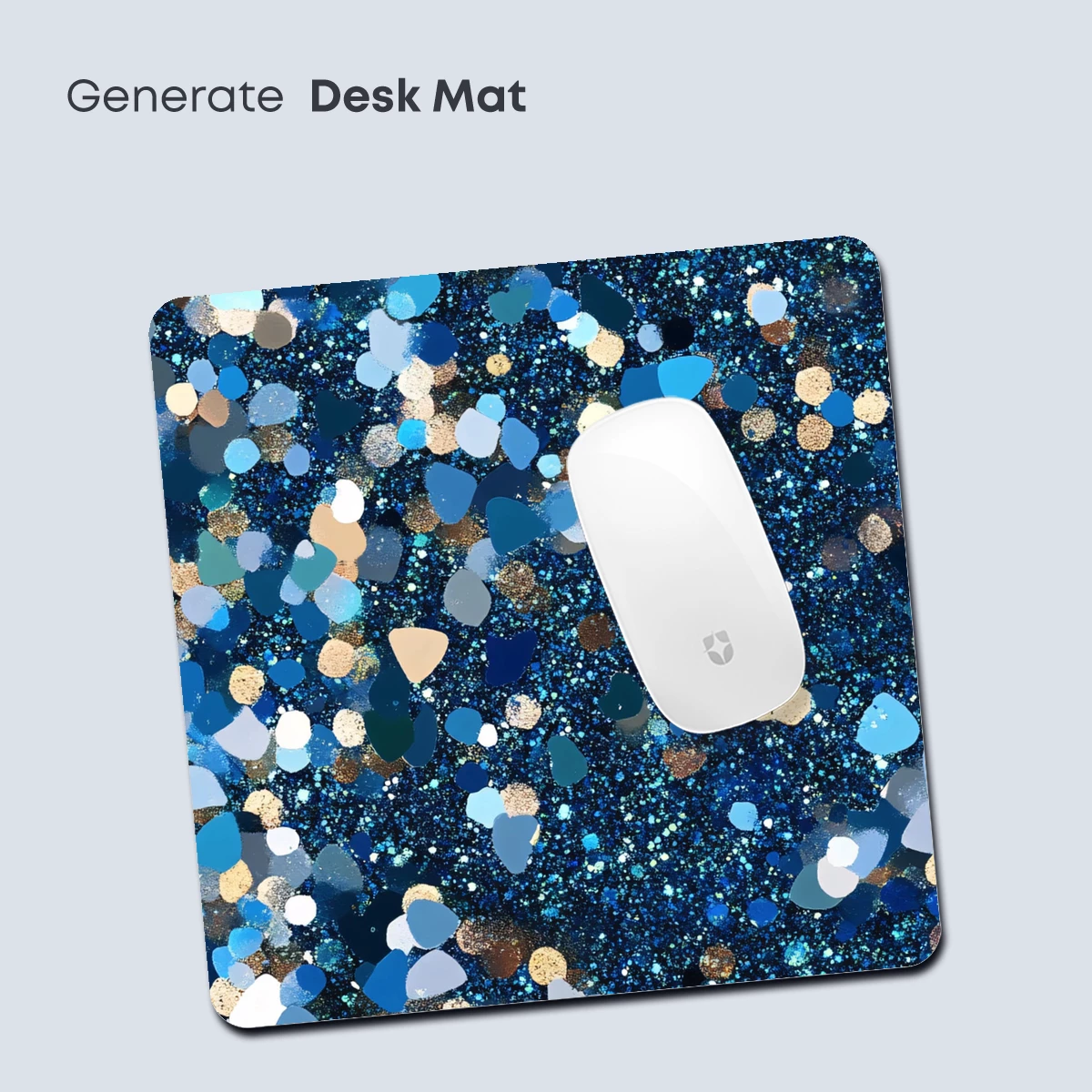 Blue Galaxy Confetti: Cosmic Sparkle Art - Image 4