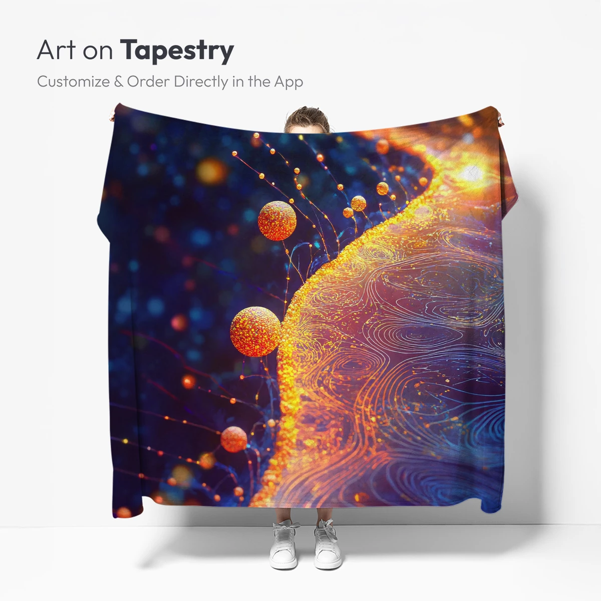 Cosmic Swirls and Glowing Spheres - Image 5