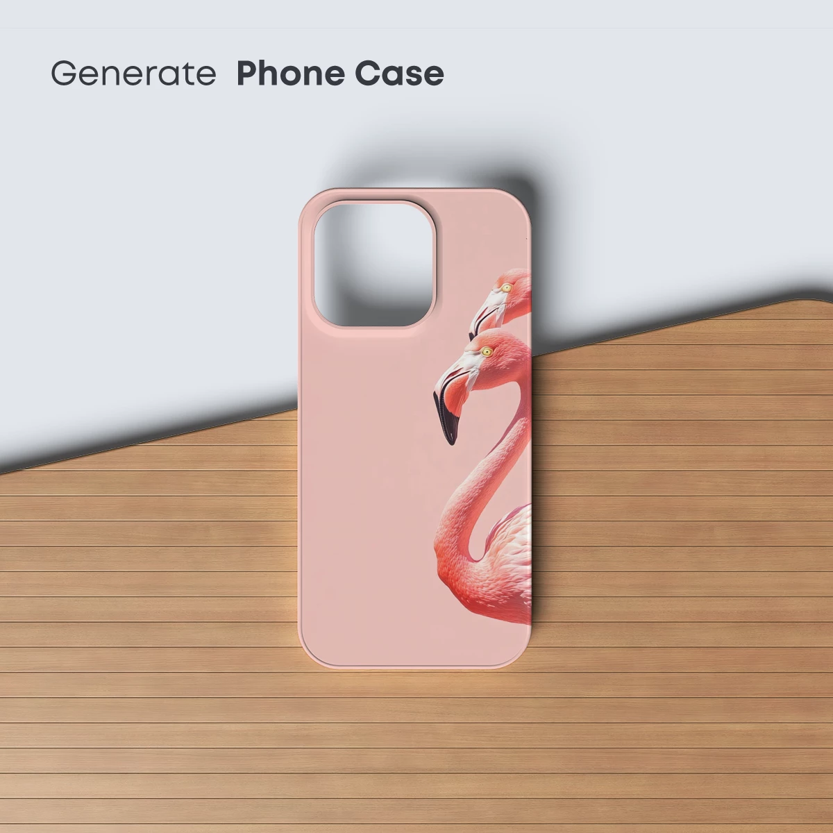 Elegant Flamingo Trio in Soft Pink Harmony - Image 3